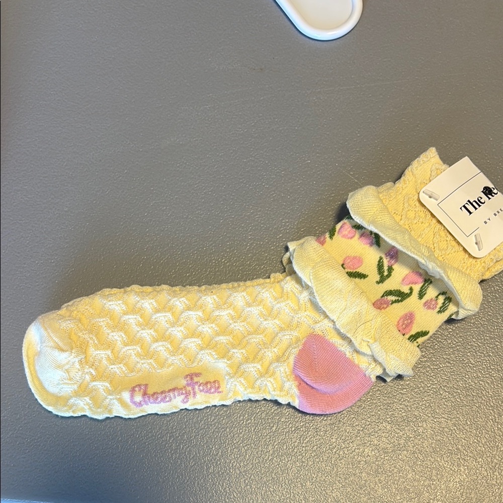 Yellow and Pink women’s  Socks